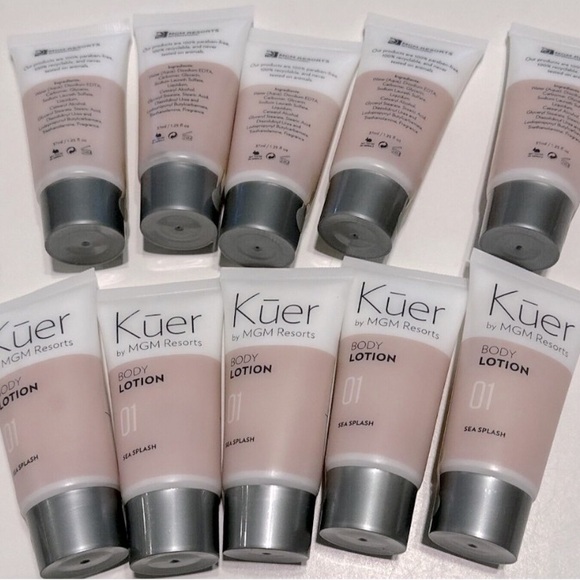10x Kuer Body Lotion Hotel Travel Size Sea Splash 1.25 fl oz MGM resorts